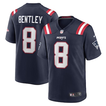 mens nike jawhaun bentley navy new england patriots game pla